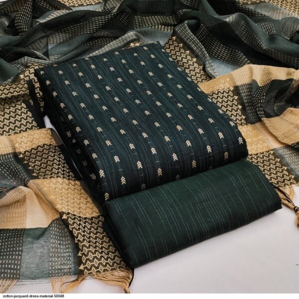 Green Unstitched Dress Material