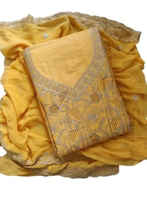 yellow cotton suit set