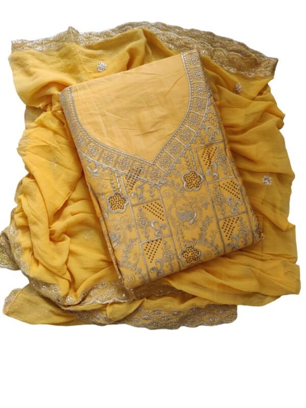 yellow cotton suit set