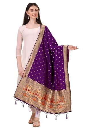 Purple Paithani-Dupatta