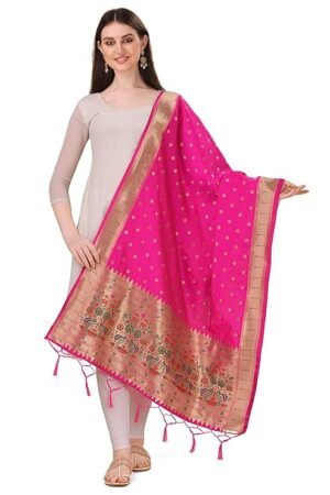 Rani Pink Paithani-Dupatta
