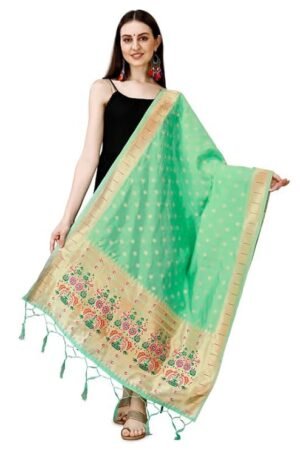 Sea Green Paithani-Dupatta
