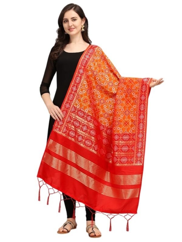 Orange Patola Dupatta
