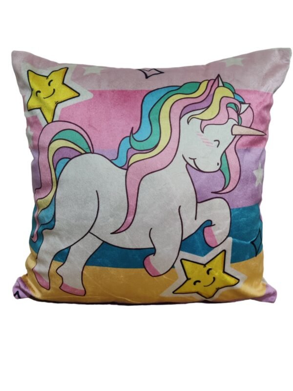Printed Unicorn Cushion Cover