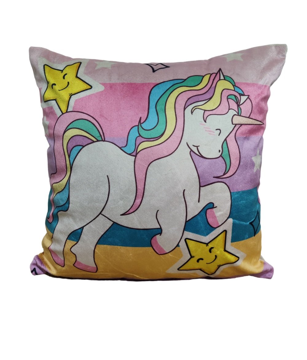 Printed Unicorn Cushion Cover