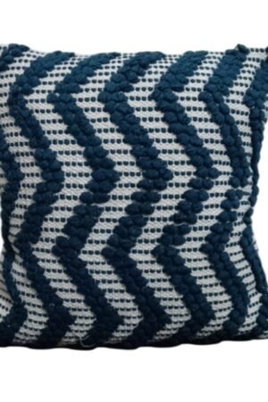 Blue Zig Zag Cushion Cover