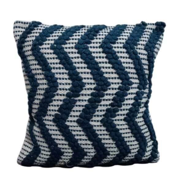 Blue Zig Zag Cushion Cover