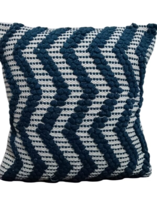 Blue Zig Zag Cushion Cover