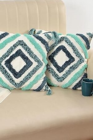 Green Diamond Sofa Cushion Cover