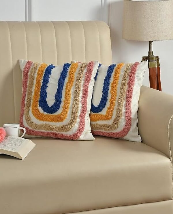 rainbow cushion cover