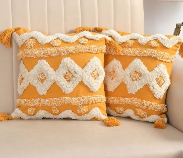 yellow sofa cushion cover