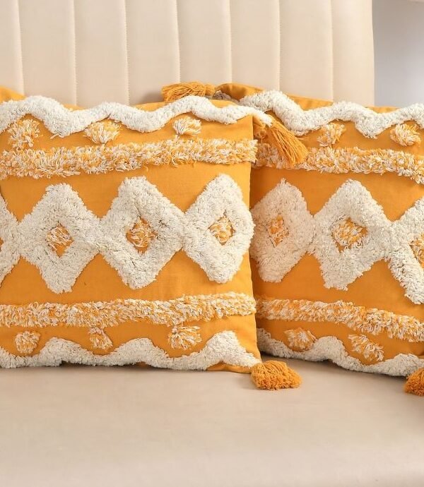 yellow sofa cushion cover