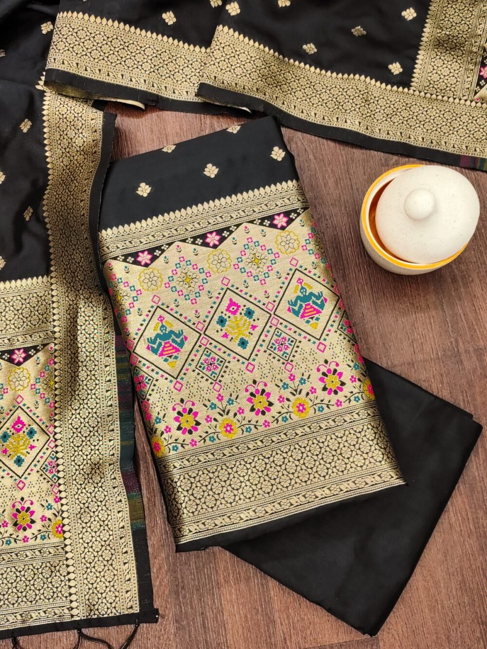 Black Patola Salwar Suit