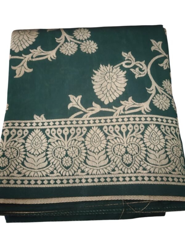 dark green floral dupatta