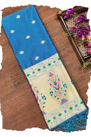 Firozi paithani dupatta