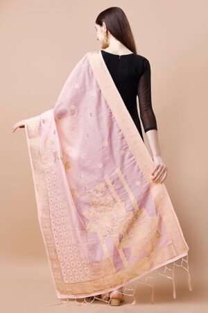 Baby Pink Chanderi Dupatta