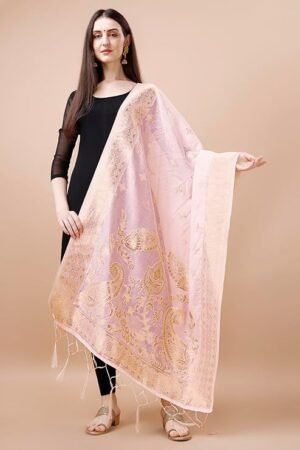 Baby Pinnk Chanderi Dupatta