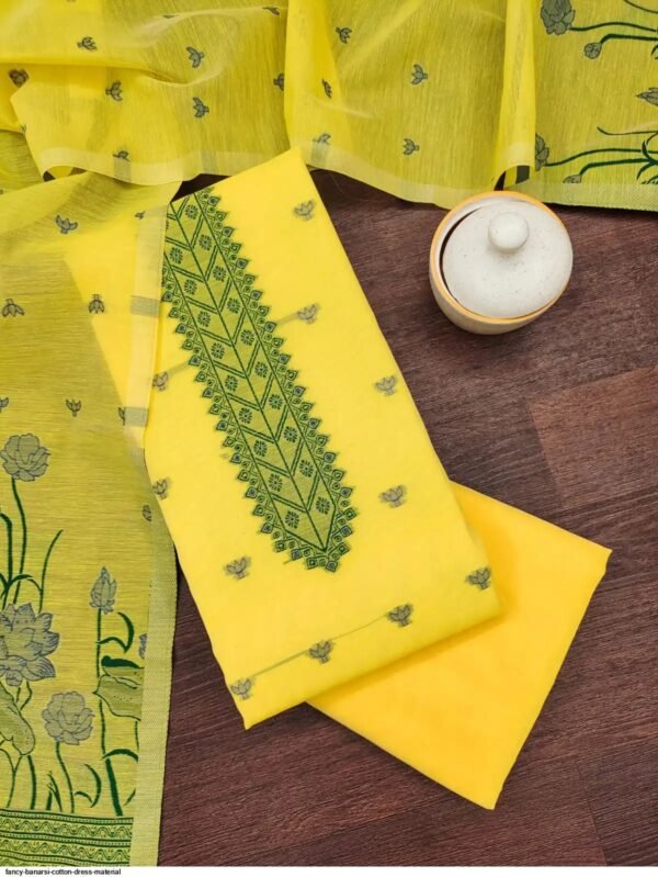 yellow cotton salwar suit