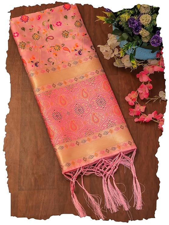 baby pink kashmiri dupatta