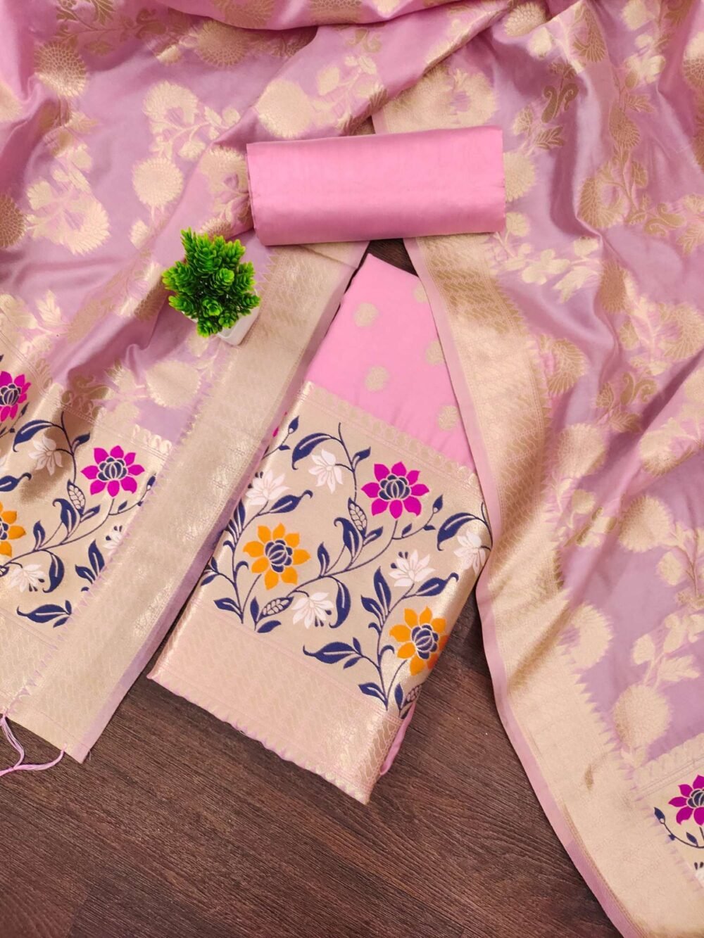 baby pink salwar suit