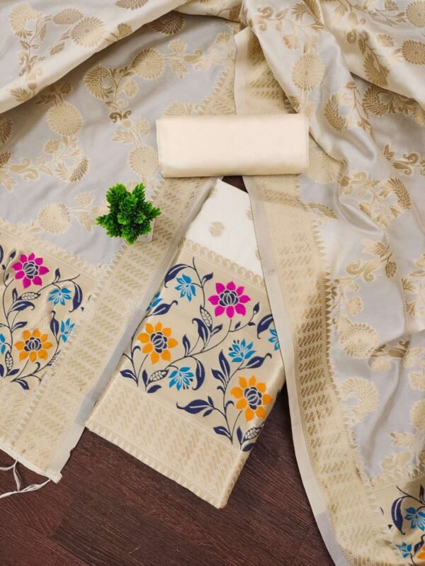 white dress material for women
