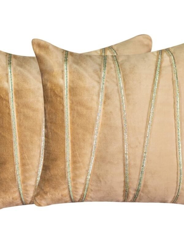 beige striped cushion covers