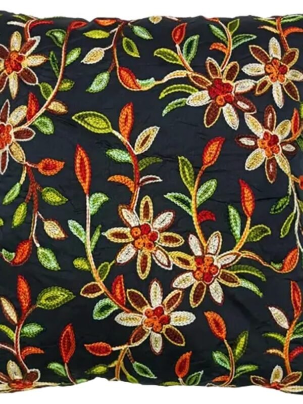 black kashmiri cushion covers