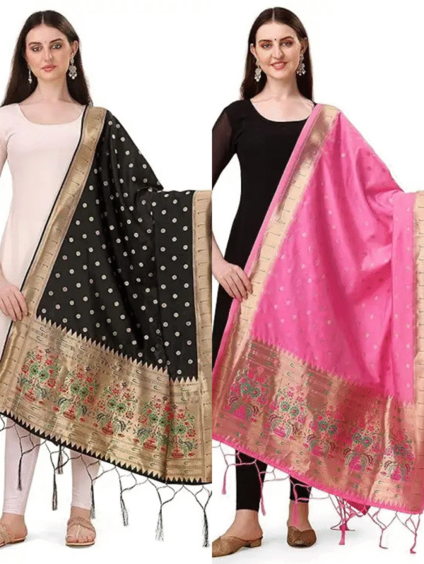 babi pink dupatta
