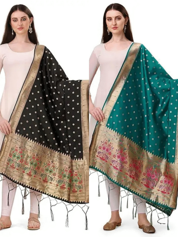 Black Rema Dupatta Combo