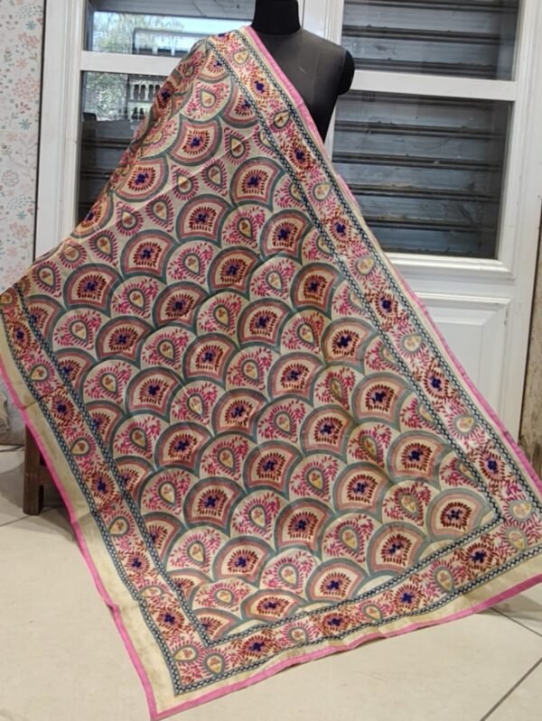 Light Pink Printed Dupatta