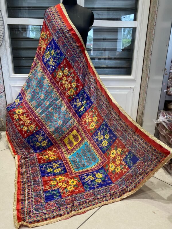 Blue Prange Dupatta for women