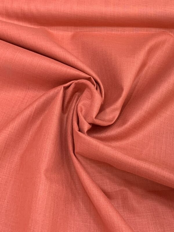 Coral Peach Plain Cotton