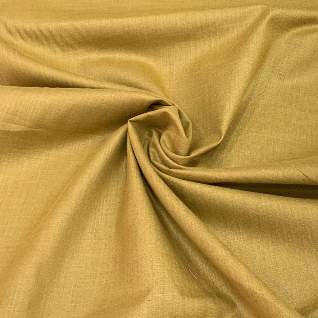 Dark Yellow Cotton Matka Fabric