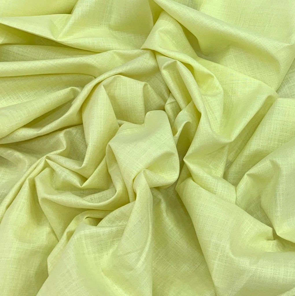 light yellow cotton fabric