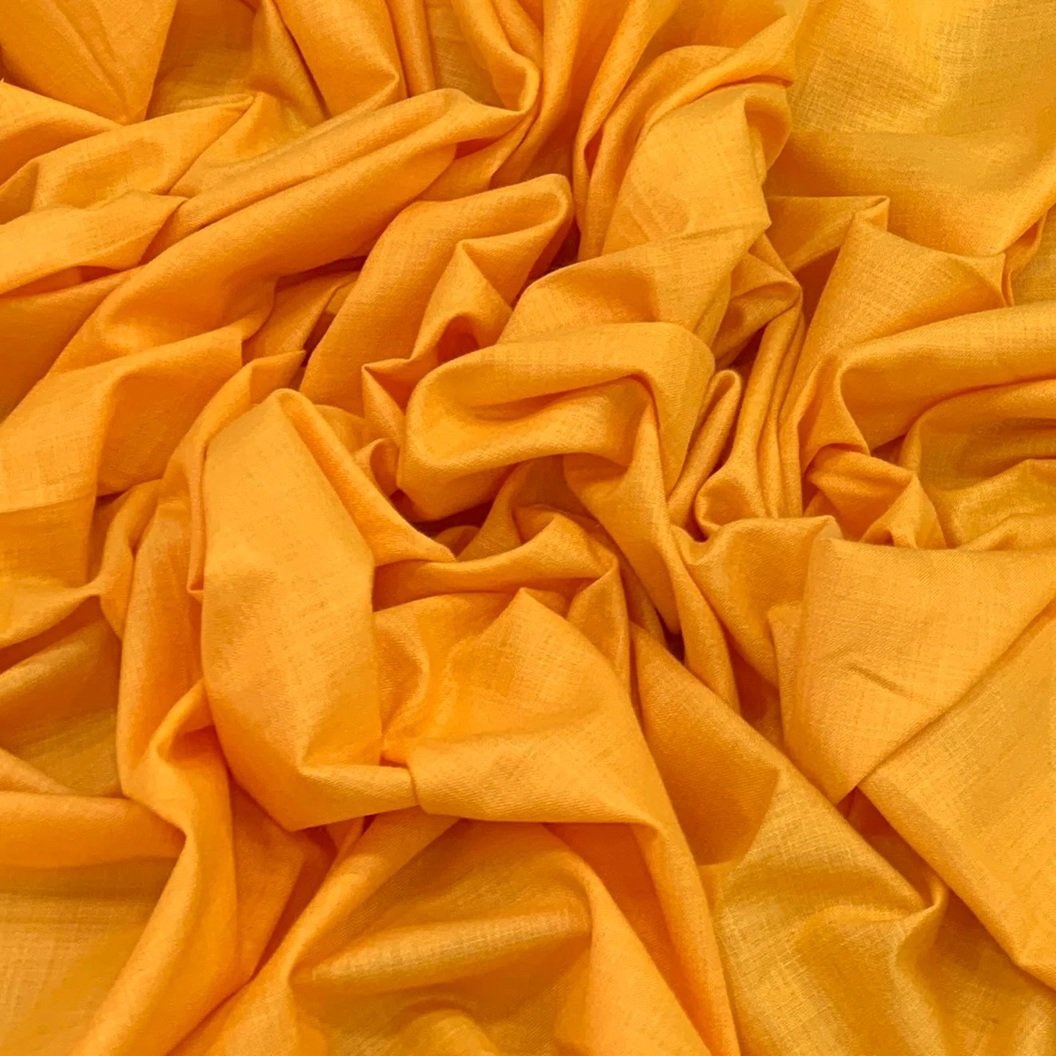 mango yellow cotton fabric