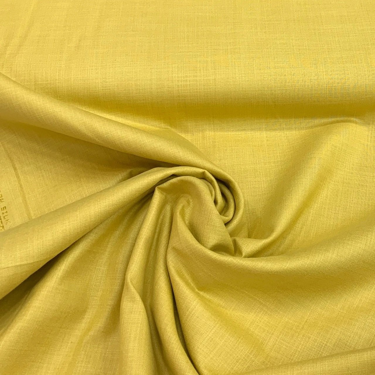 Mustard Yellow Plain Cotton Matka Fabrics - Image 2