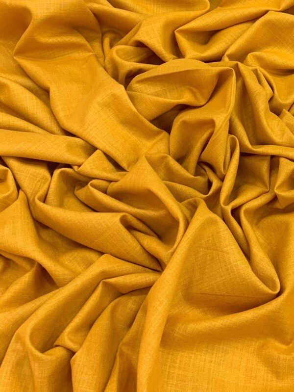 Ochre Yellow Cotton Fabric