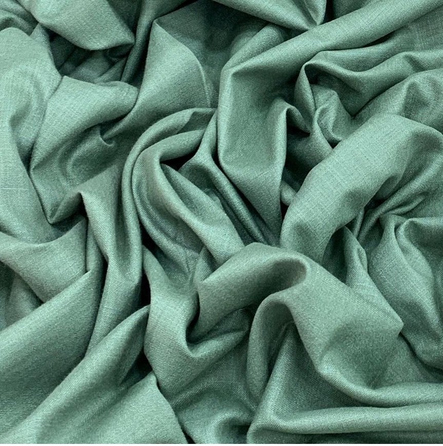 Pastal Green Cotton Mutka Fabric