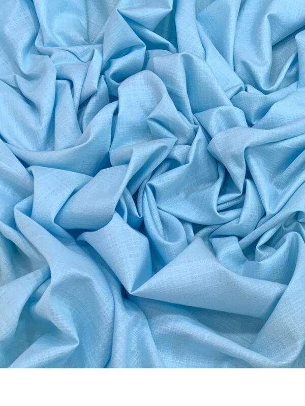 sky blue cotton matka fabric