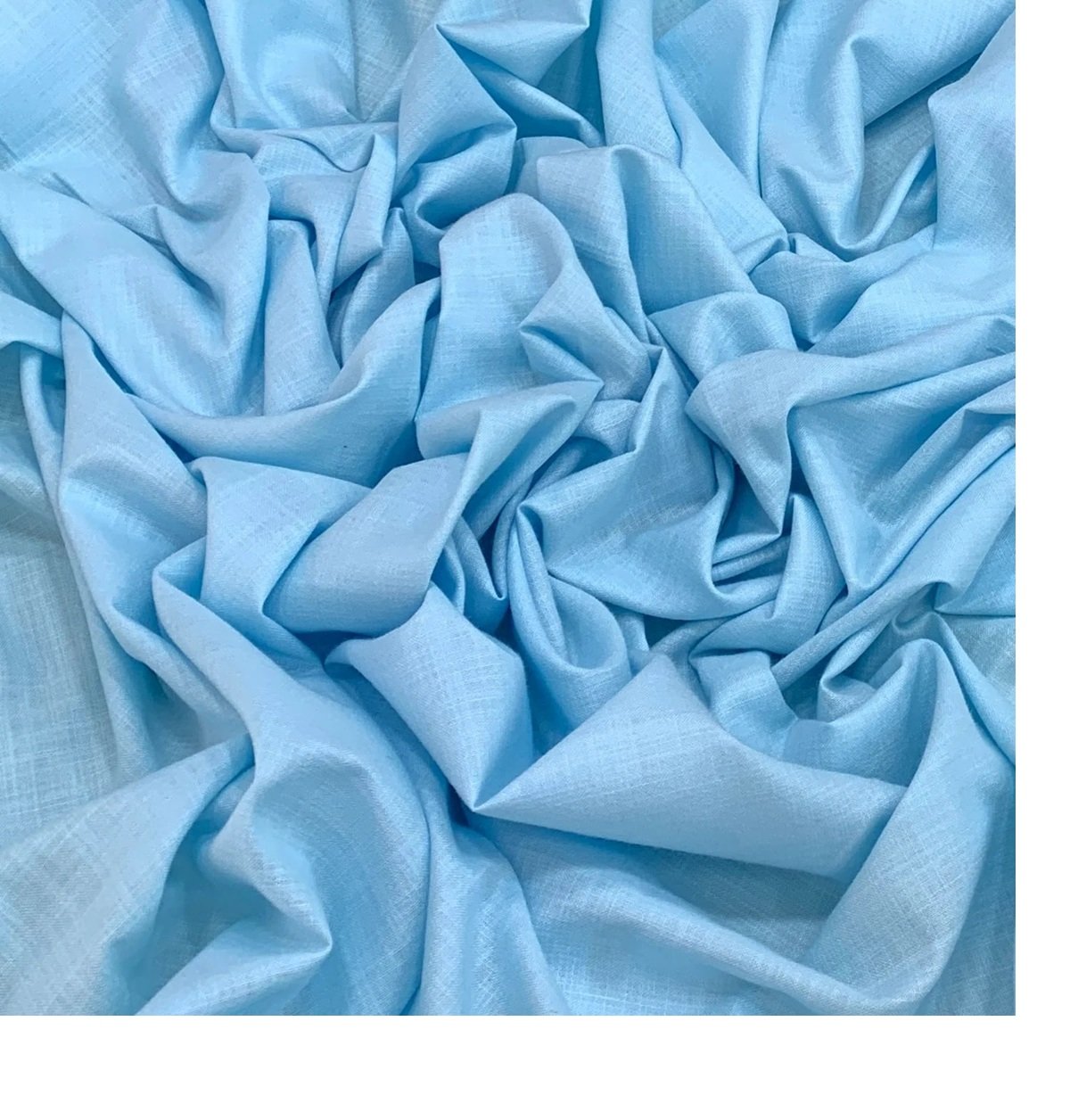 sky blue cotton matka fabric